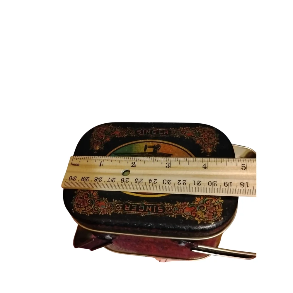Vintage Singer Tin with Handles